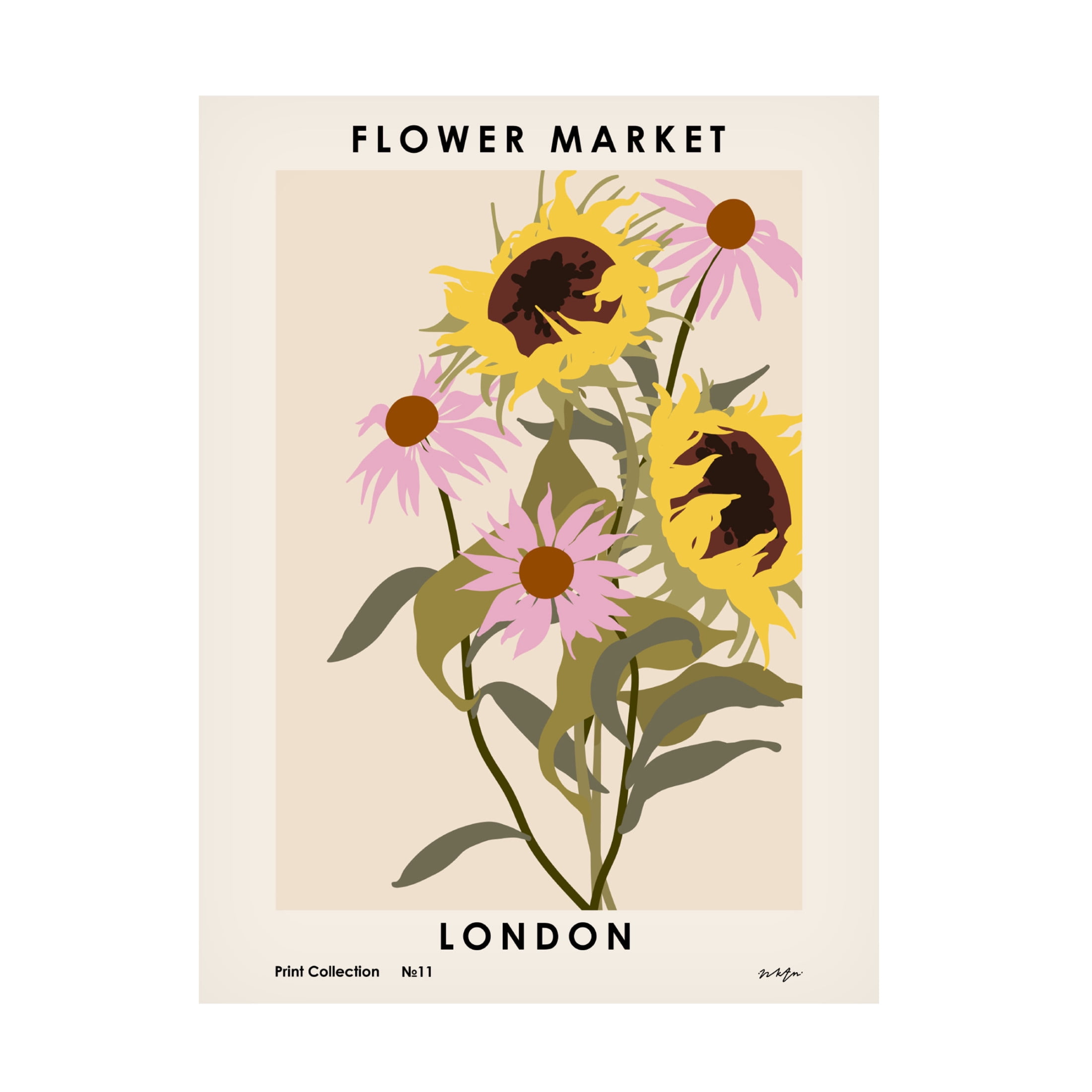 Trademark Fine Art NKTN Flower Market. London Canvas Wall Art