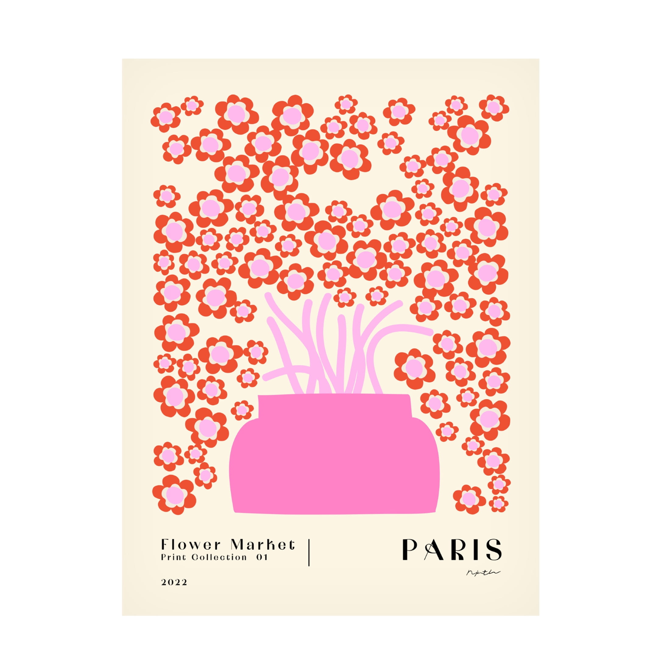 Trademark Fine Art NKTN Flower Market Paris Canvas Wall Art