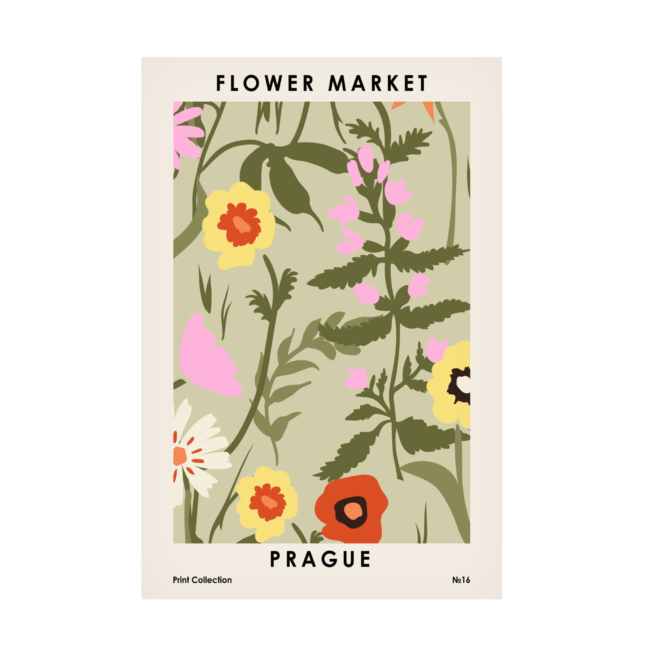 Trademark Fine Art NKTN Flower Market Prague Canvas Wall Art