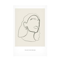 Trademark Fine Art NKTN Minimalist Line Art Canvas Wall Art