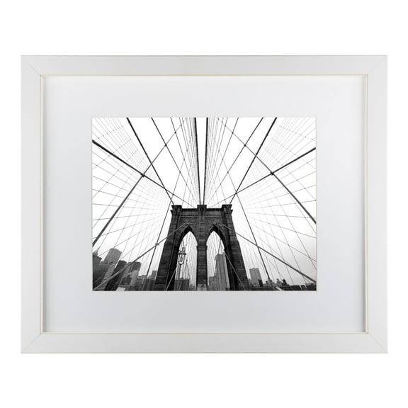 Trademark Fine Art 'NYC Brooklyn Bridge' Matted Framed Art by Nina Papiorek