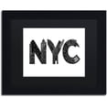 thumbnail image 1 of Trademark Fine Art 'NYC' Canvas Art by Robert Farkas, Black Matte, Black Frame, 1 of 2