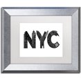 thumbnail image 1 of Trademark Fine Art 'NYC' Canvas Art by Robert Farkas, White Matte, Silver Frame, 1 of 1