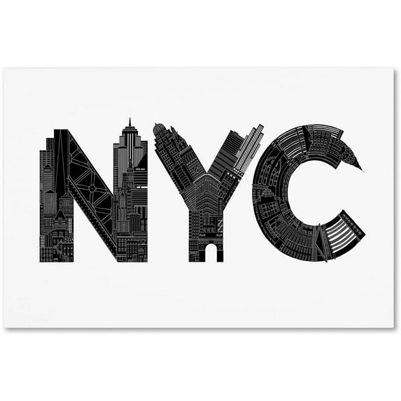 Trademark Fine Art 'NYC' Canvas Art by Robert Farkas