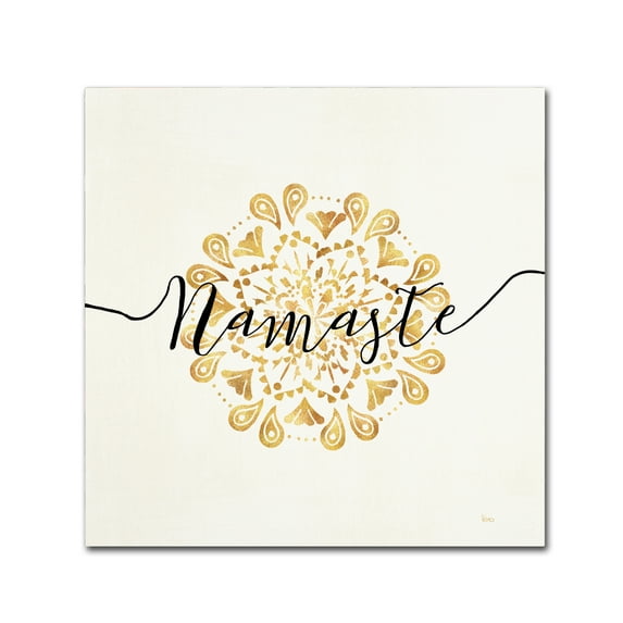 Trademark Fine Art 'Namaste I' Canvas Art by Veronique Charron