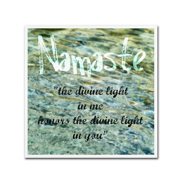 Trademark Fine Art "Namaste with Water Pool" Canvas Art by Michelle Calkins