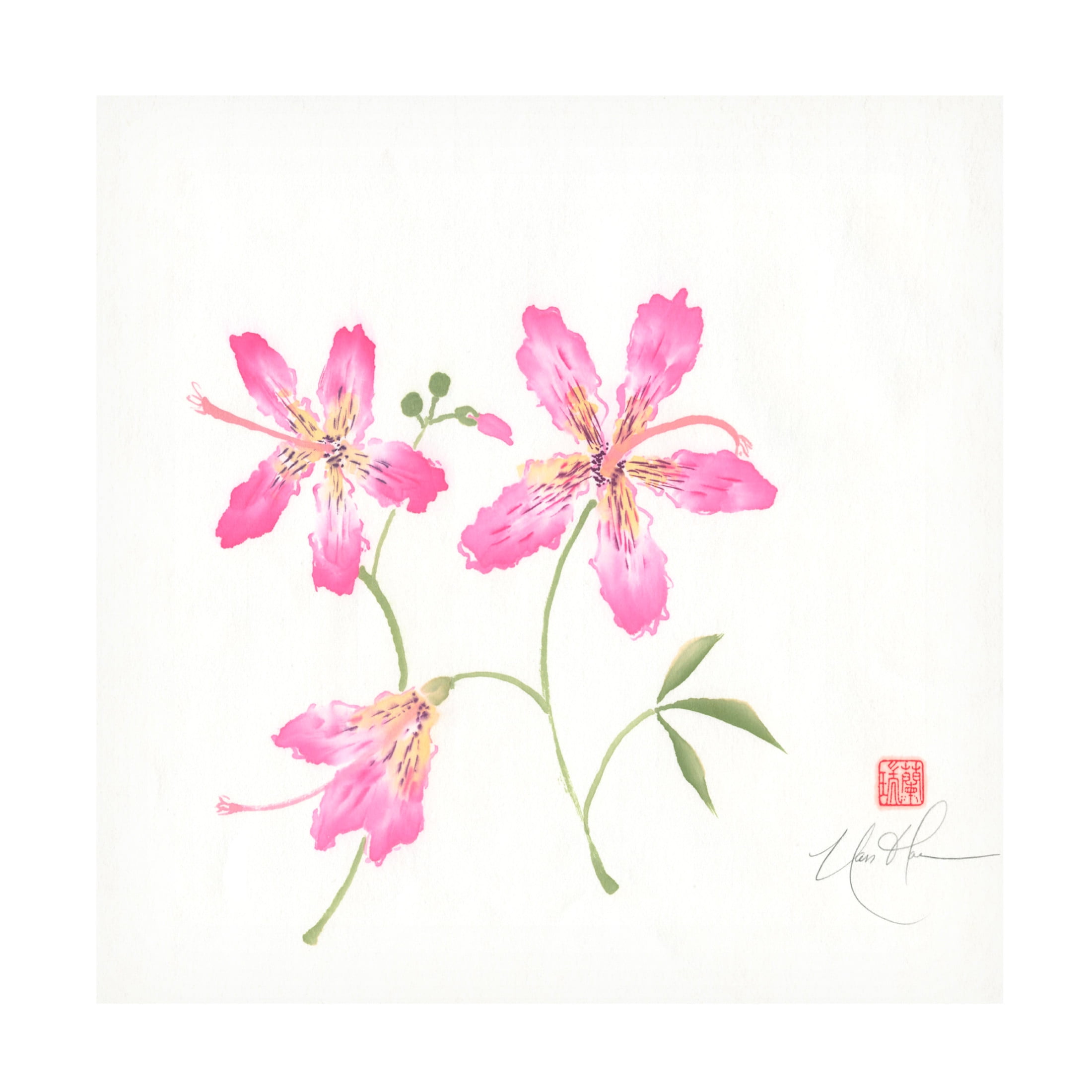 Trademark Fine Art Nan Rae  Silk II Canvas Wall Art
