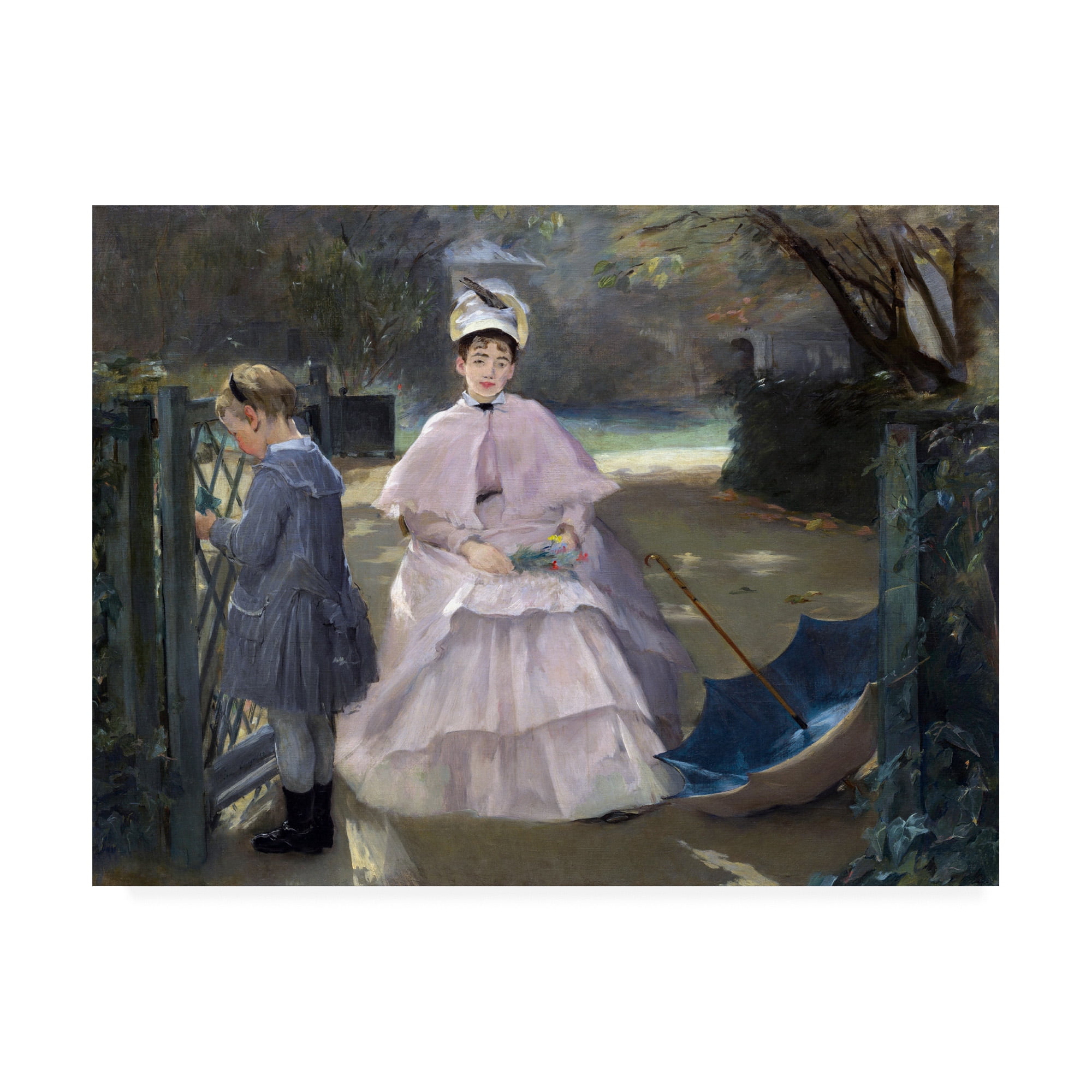 Trademark Fine Art 'Nanny and Child' Canvas Art by Eva Gonzales