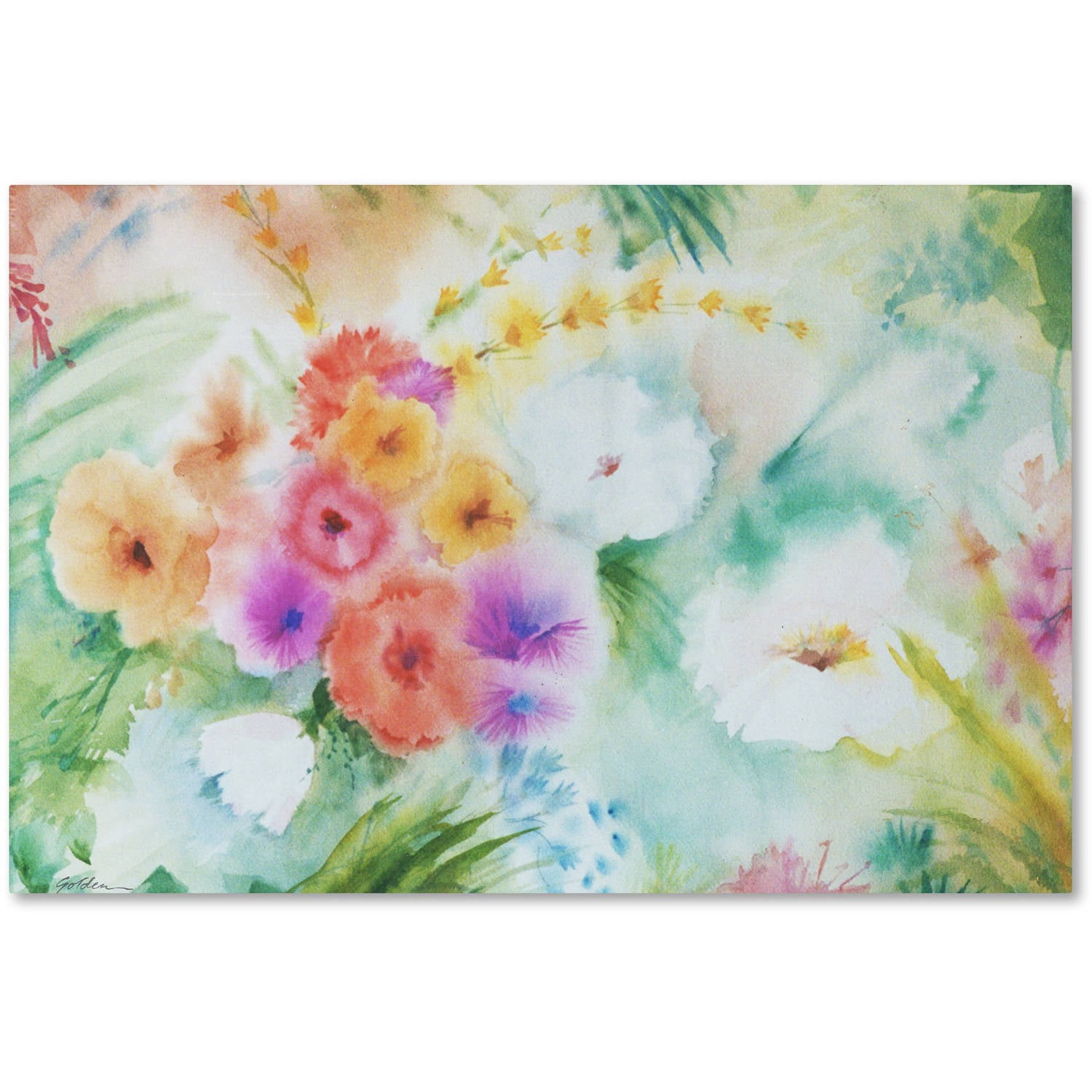 Trademark Fine Art "Napa Garden" Canvas Art by Sheila Golden