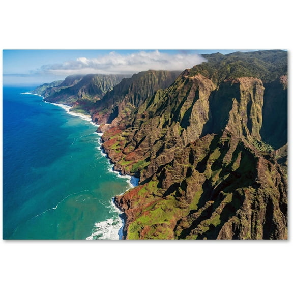Trademark Fine Art 'Napali Coast' Canvas Art by Pierre Leclerc
