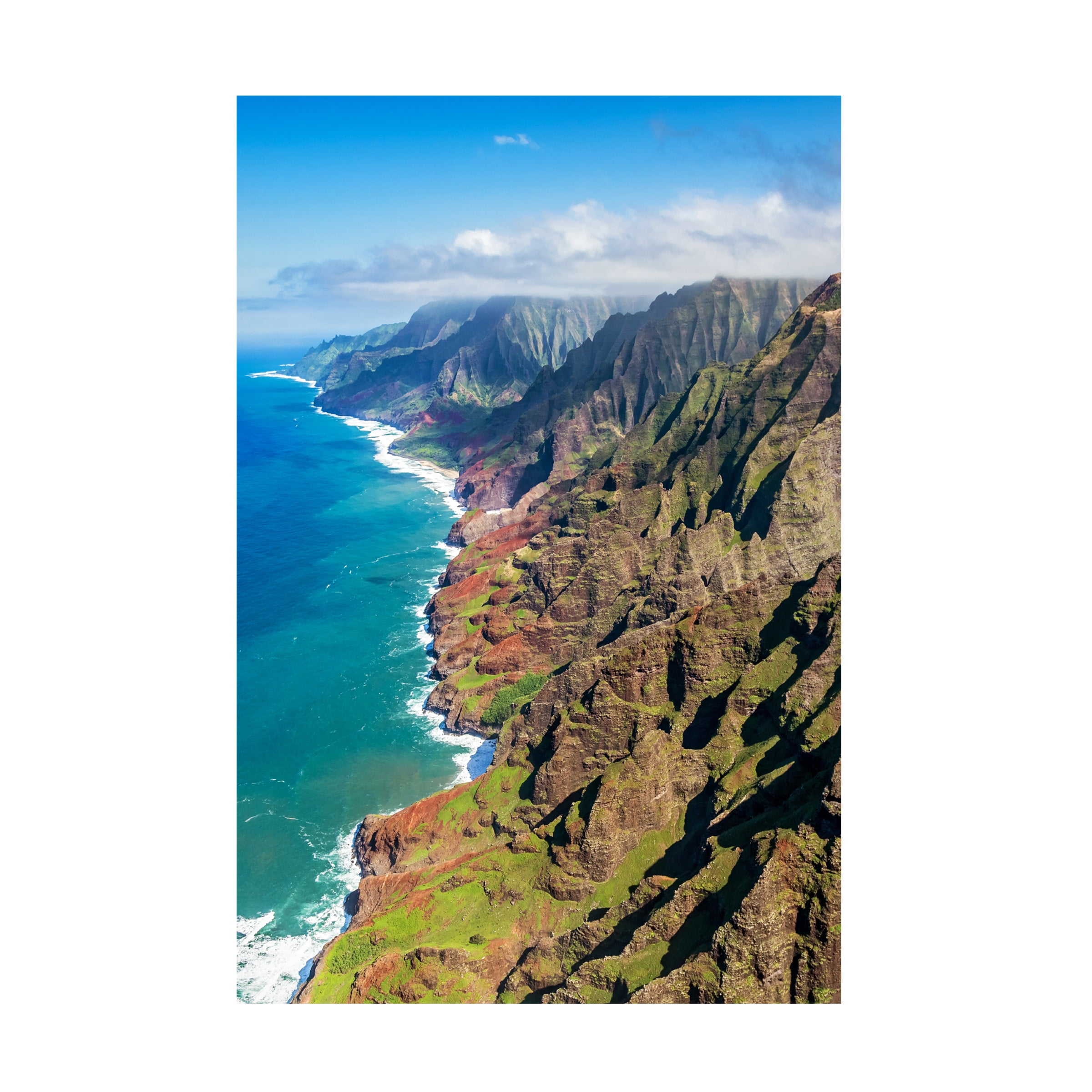 Trademark Fine Art Pierre Leclerc Napali Coast Kauai Canvas Wall Art - 30x47
