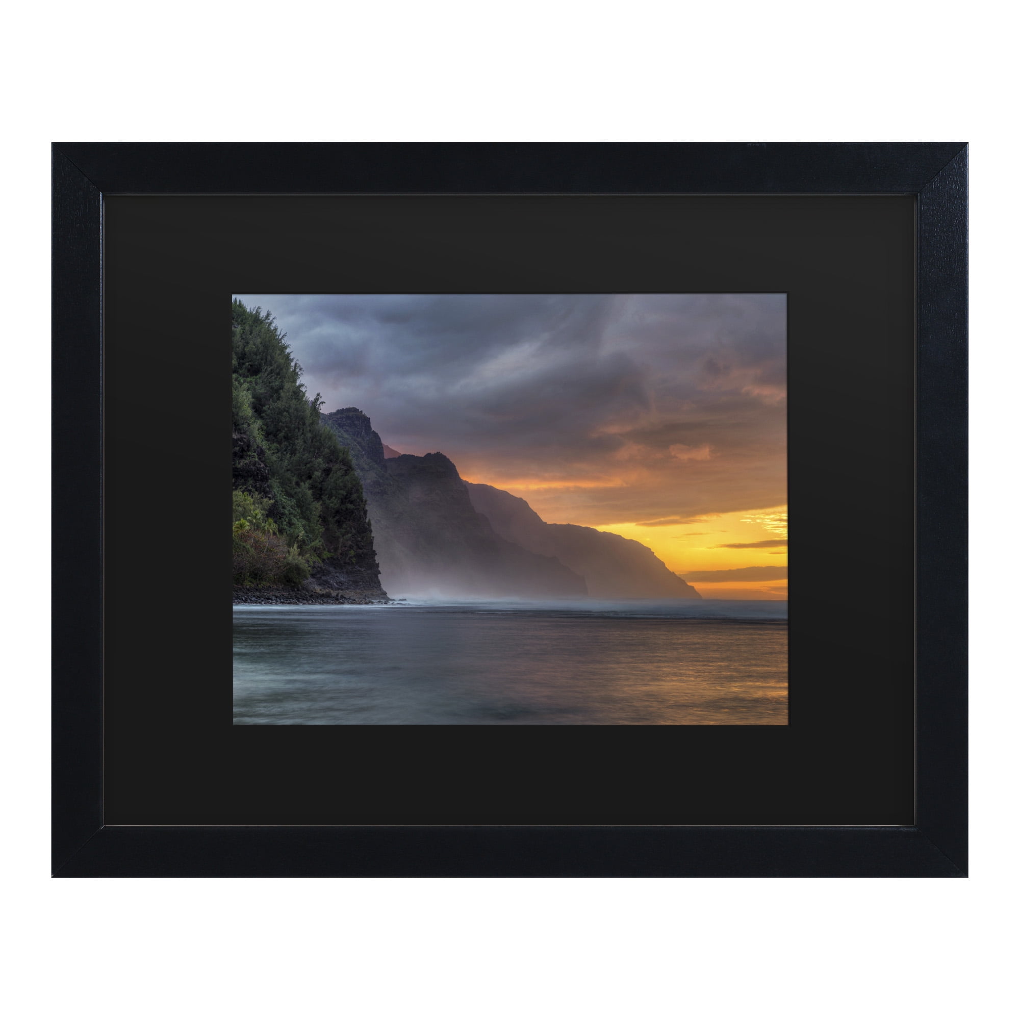 Trademark Fine Art 'Napali Sunset Kauai' Canvas Art by Pierre Leclerc
