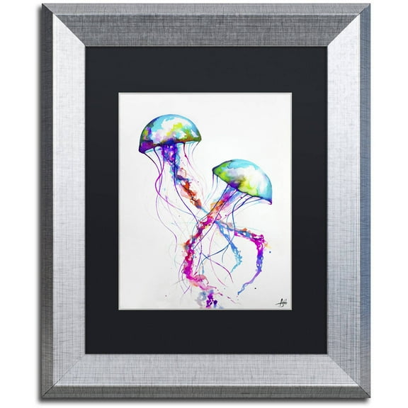 Trademark Fine Art 'Narasumas' Canvas Art by Marc Allante, Black Matte, Silver Frame