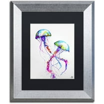 Trademark Fine Art 'Narasumas' Canvas Art by Marc Allante, Black Matte, Silver Frame