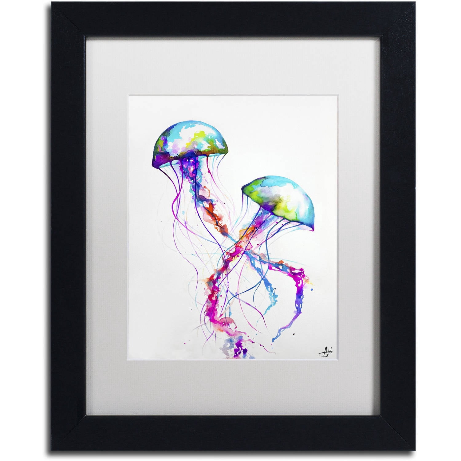 Trademark Fine Art 'Narasumas' Canvas Art by Marc Allante, White Matte, Black Frame