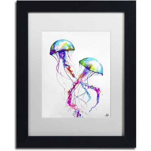 Trademark Fine Art 'Narasumas' Canvas Art by Marc Allante, White Matte, Black Frame