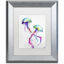 Trademark Fine Art 'Narasumas' Canvas Art by Marc Allante, White Matte, Silver Frame