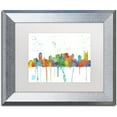 thumbnail image 1 of Trademark Fine Art "Nashville Tennessee Skyline Mclr-1" Canvas Art by Marlene Watson, White Matte, Silver Frame, 1 of 4