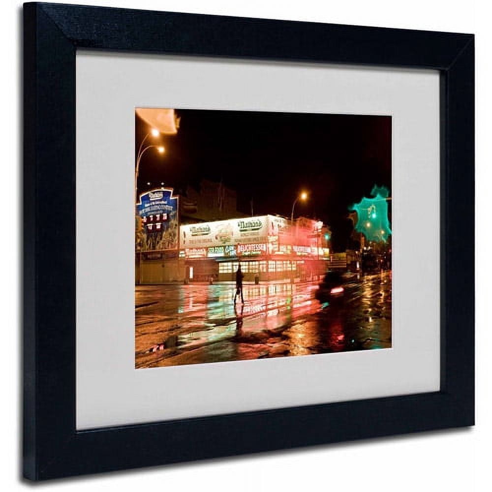 Trademark Fine Art "Nathan's Women Crossing" by Yale Gurney, Black Frame