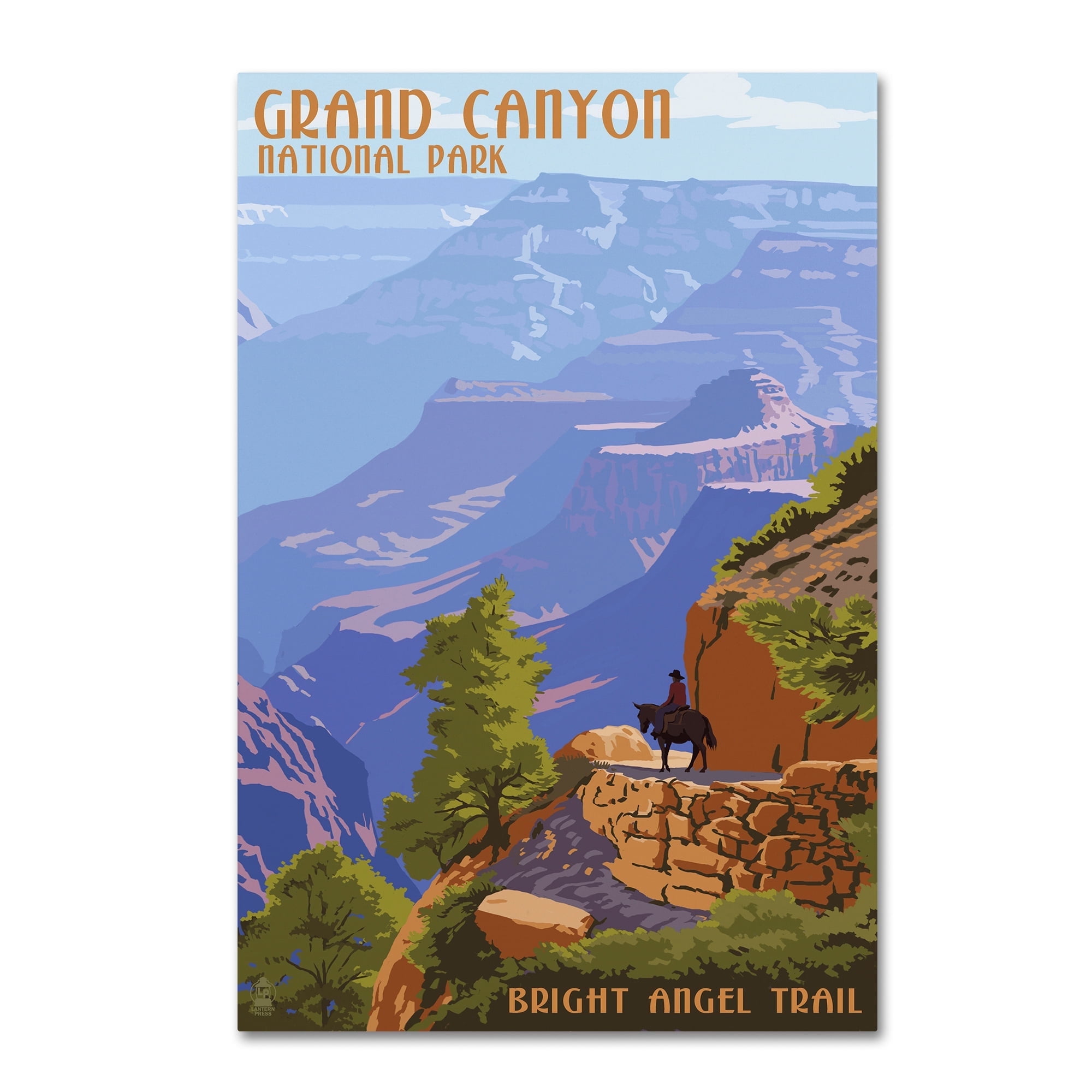 Grand Canyon National Park Bright Angel Trail Canvas Art