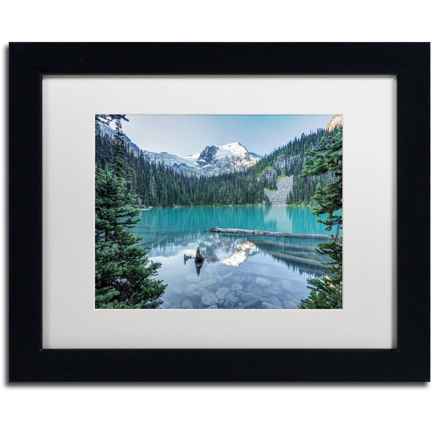 Trademark Fine Art 'Natural Beautiful British Columbia' Canvas Art by Pierre Leclerc, White Matte, Black Frame