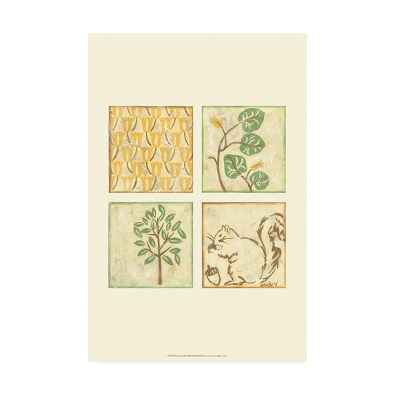 Trademark Fine Art 'Nature Study Childrens Art' Canvas Art by Chariklia Zarris