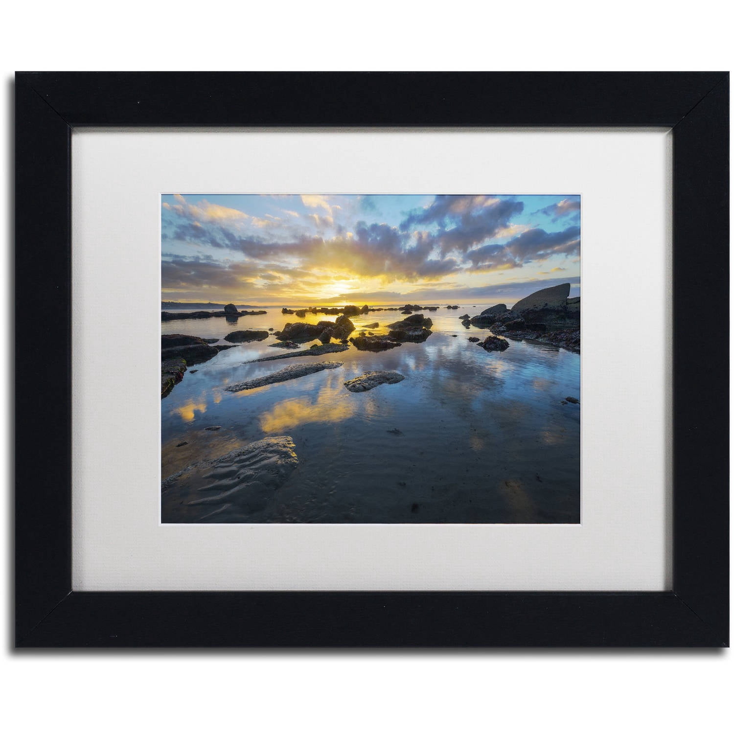 Trademark Fine Art "Nature's Gift" Canvas Art by Mathieu Rivrin, White Matte, Black Frame