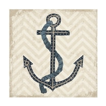 Trademark Fine Art 'Nautical Anchor' Canvas Art by Michael Mullan