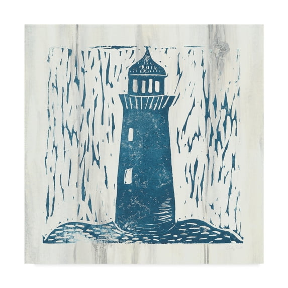 Trademark Fine Art 'Nautical Collage I On White Wood' Canvas Art by Courtney Prahl