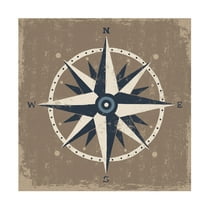 Trademark Fine Art 'Nautical Compass' Canvas Art by Michael Mullan