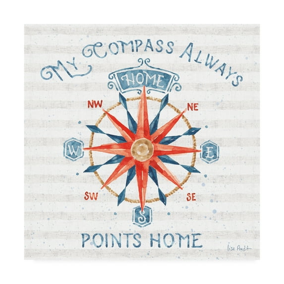 Trademark Fine Art 'Nautical Life VII' Canvas Art by Lisa Audit