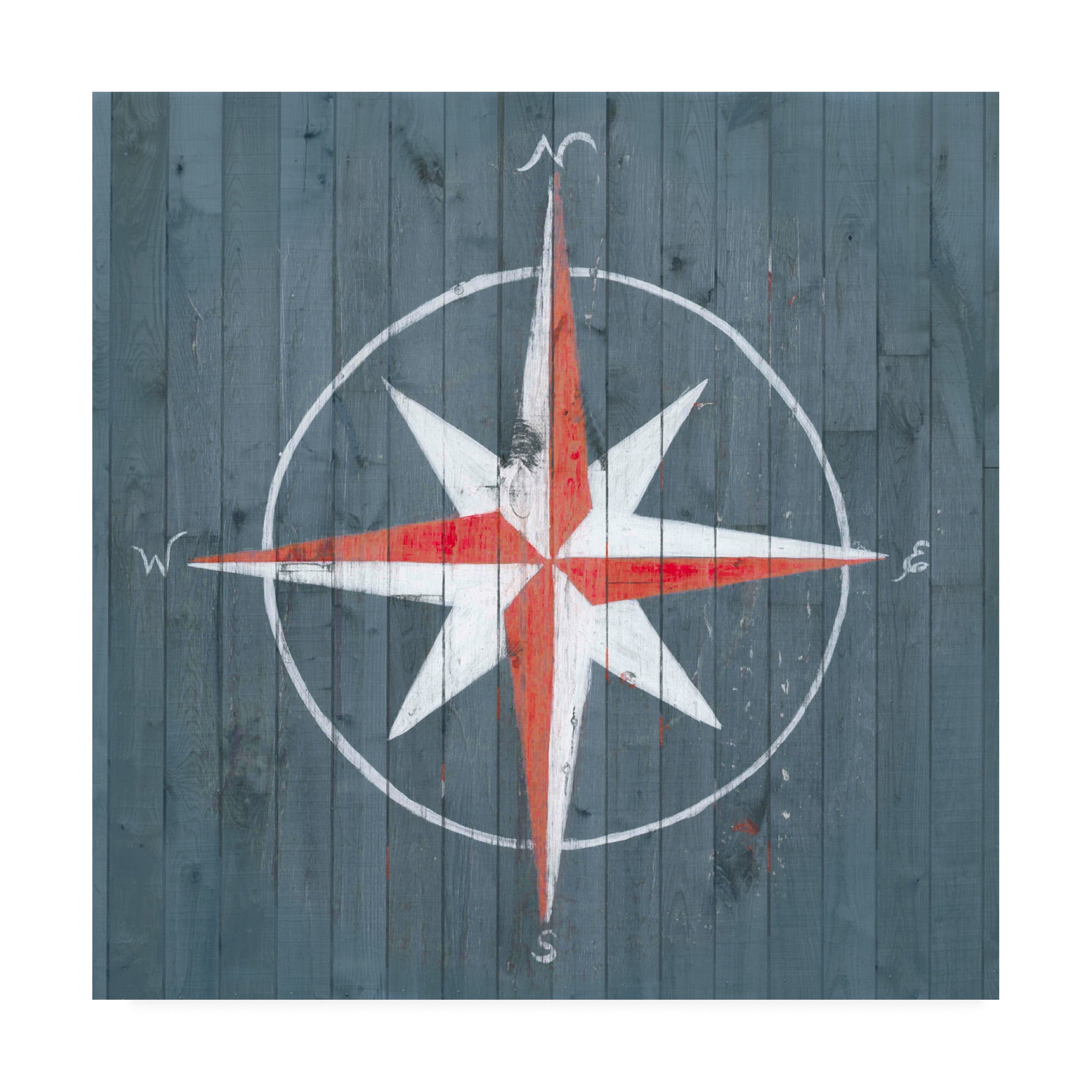 Trademark Fine Art 'Nautical Plank III' Canvas Art by Grace Popp