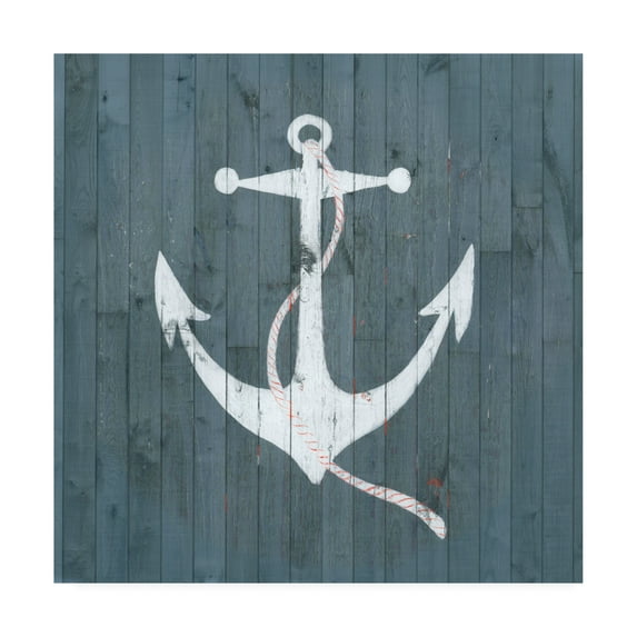 Trademark Fine Art 'Nautical Plank IV' Canvas Art by Grace Popp