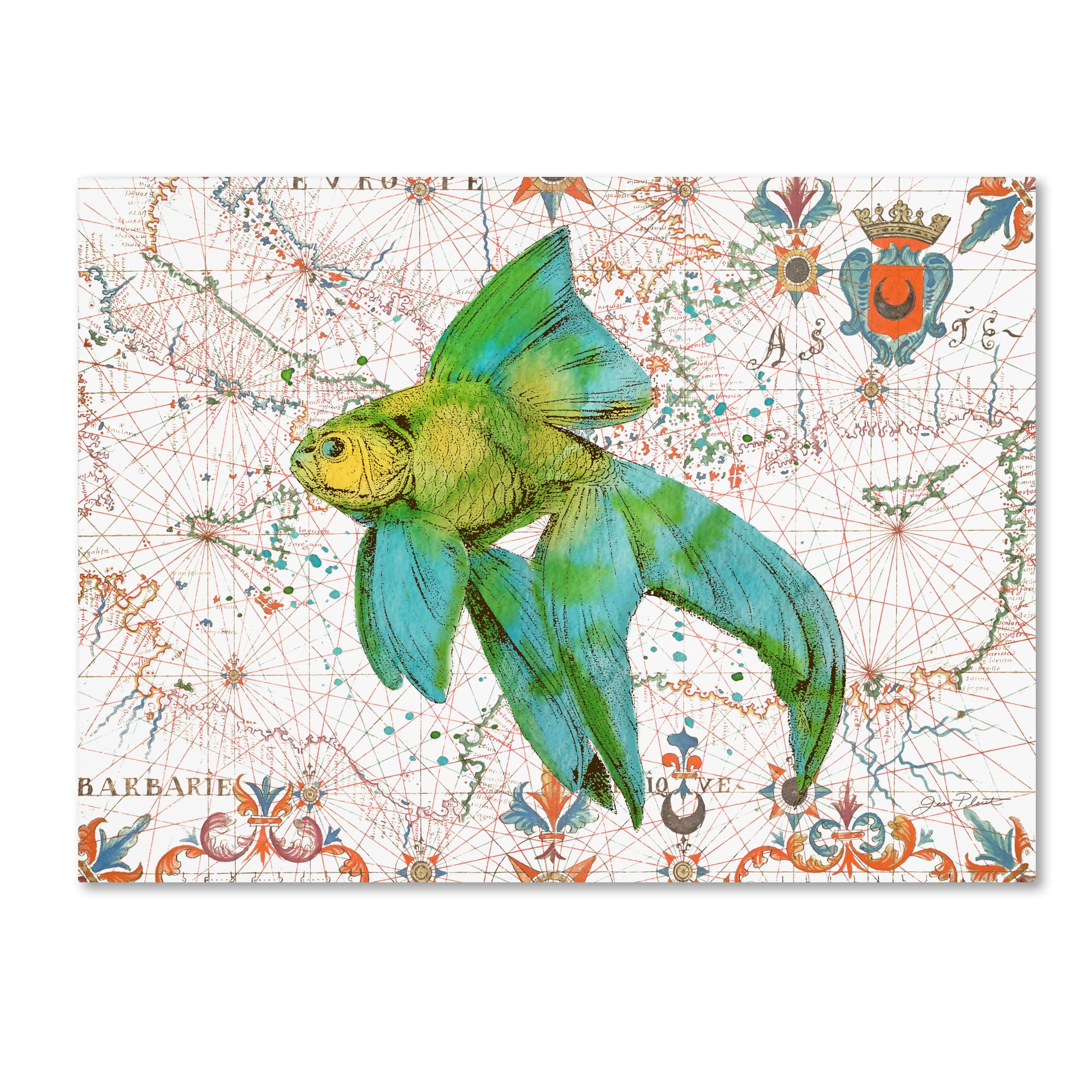Trademark Fine Art 'Nautical Treasures 5' Canvas Art by Jean Plout