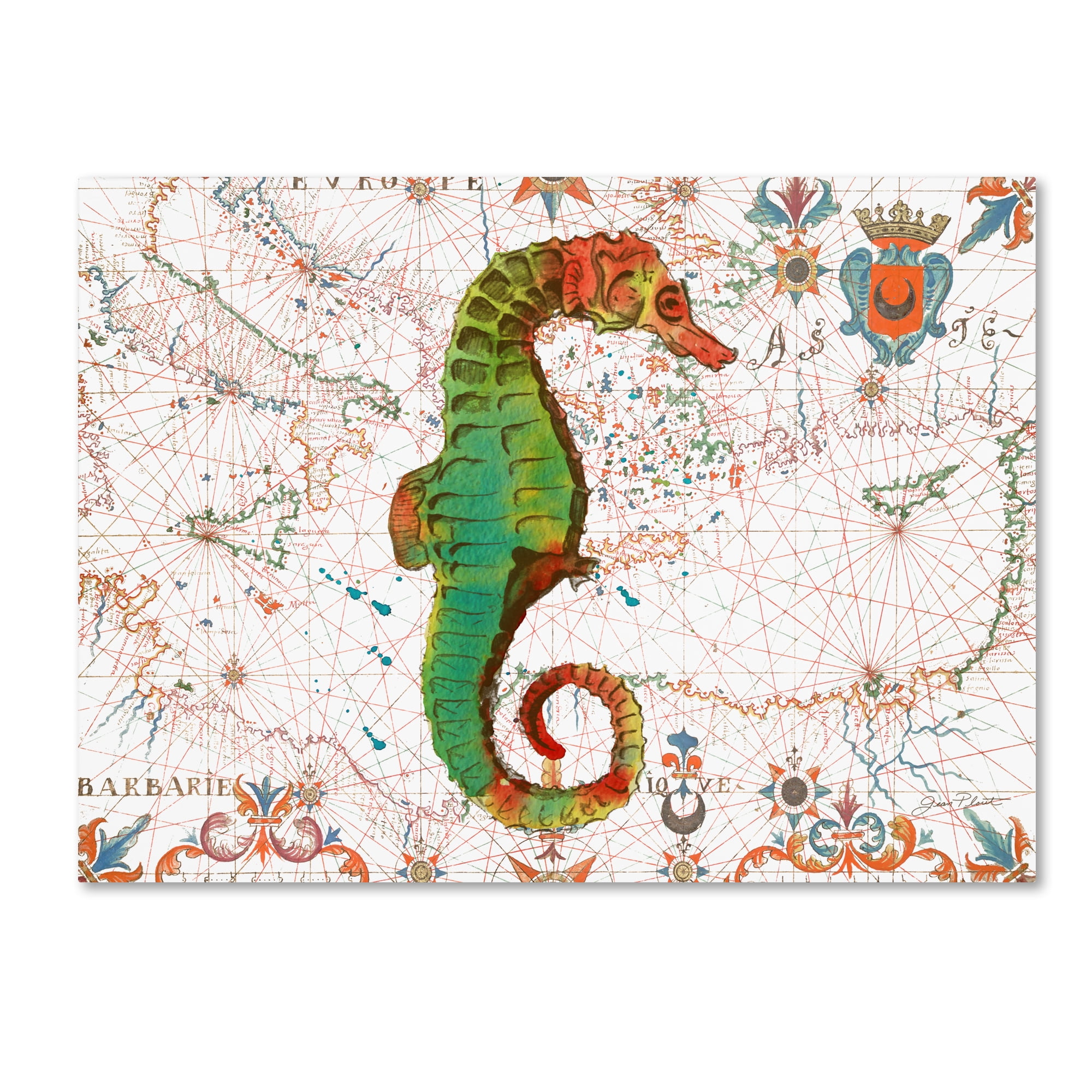 Trademark Fine Art 'Nautical Treasures 8' Canvas Art by Jean Plout