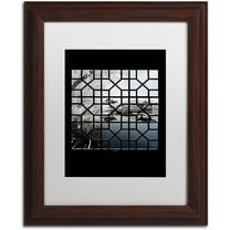 Trademark Fine Art "Navy Blue" Canvas Art by Philippe Hugonnard, White Matte, Wood Frame