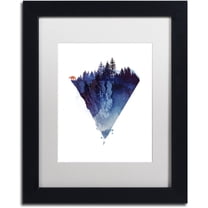 Trademark Fine Art 'Near To The Edge' Canvas Art by Robert Farkas, White Matte, Black Frame