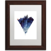 Trademark Fine Art 'Near To The Edge' Canvas Art by Robert Farkas, White Matte, Wood Frame