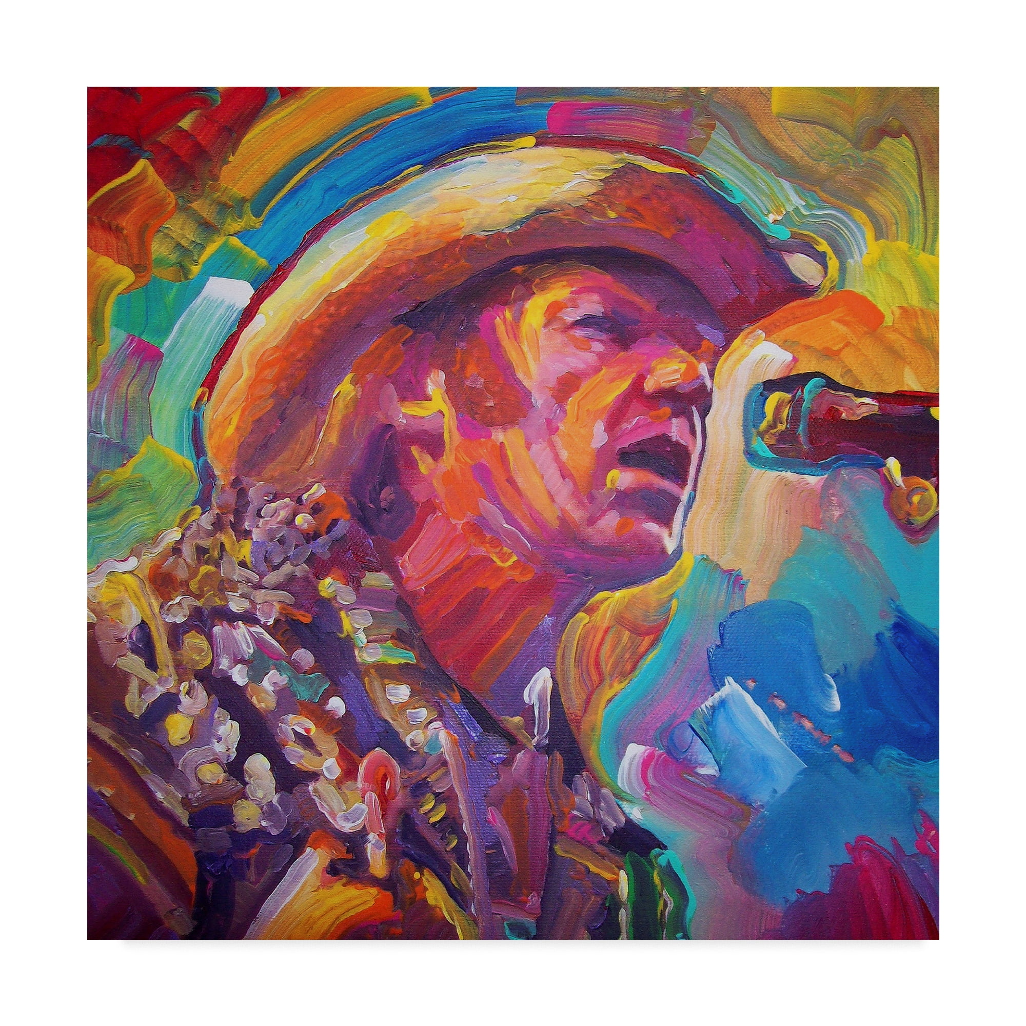 Trademark Fine Art 'Neil Young' Canvas Art by Howie Green