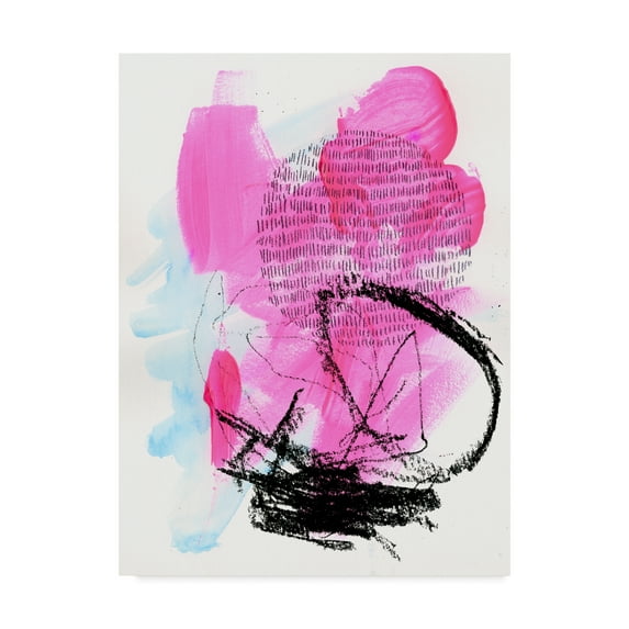 Trademark Fine Art 'Neon Flamingos II' Canvas Art by Jennifer Paxton Parker