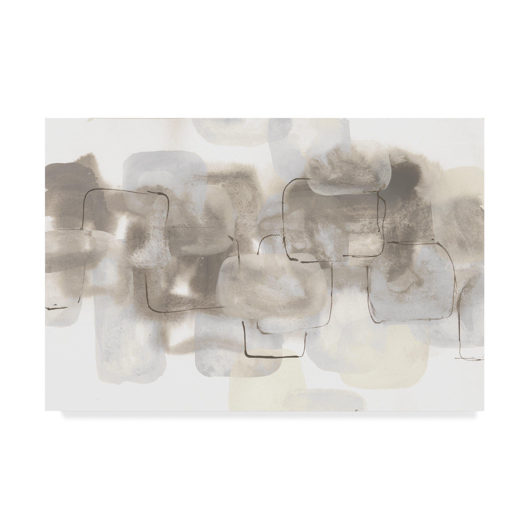 Trademark Fine Art 'Neutral Stacking III White' Canvas Art by Chris Paschke