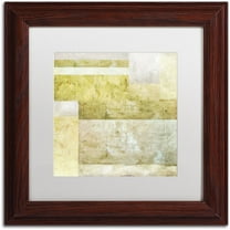 Trademark Fine Art "Neutral Study 2.0" Canvas Art by Michelle Calkins, White Matte, Wood Frame