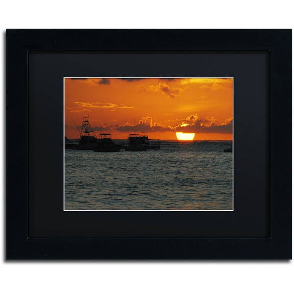 Trademark Fine Art "Never Distant" Canvas Art by Monica Mize, Black Matte, Black Frame