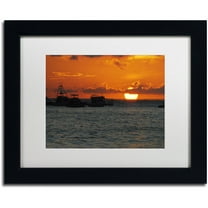 Trademark Fine Art "Never Distant" Canvas Art by Monica Mize, White Matte, Black Frame