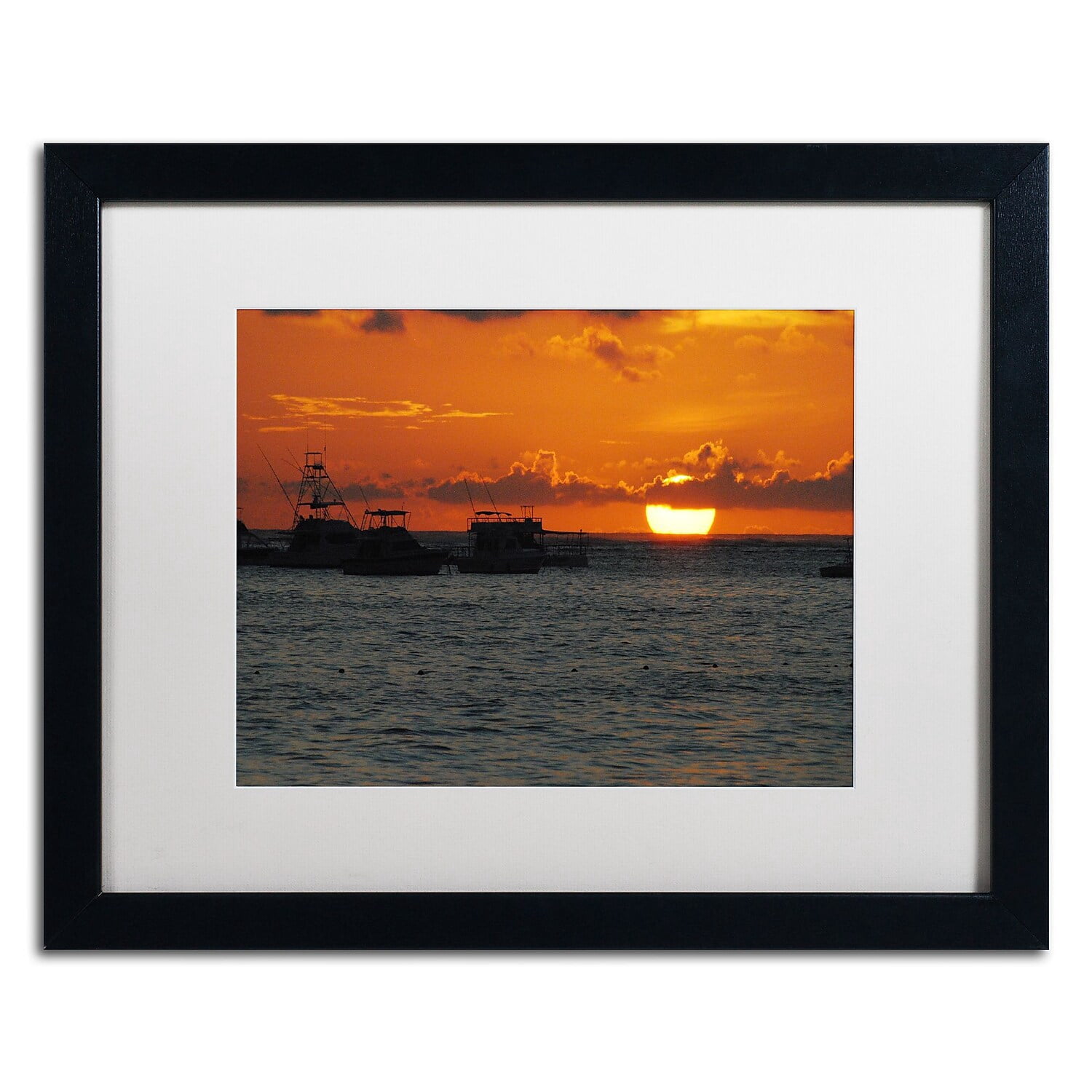 Trademark Fine Art "Never Distant" Canvas Art by Monica Mize, White Matte, Black Frame