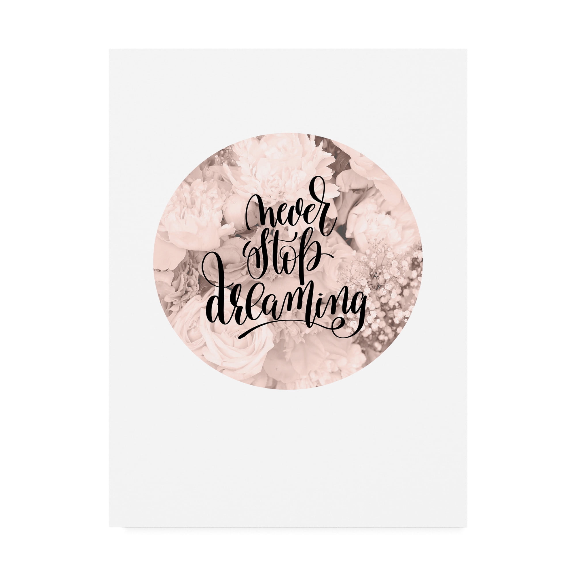 Trademark Fine Art 'Never Stop Dreaming' Canvas Art by TypeLike