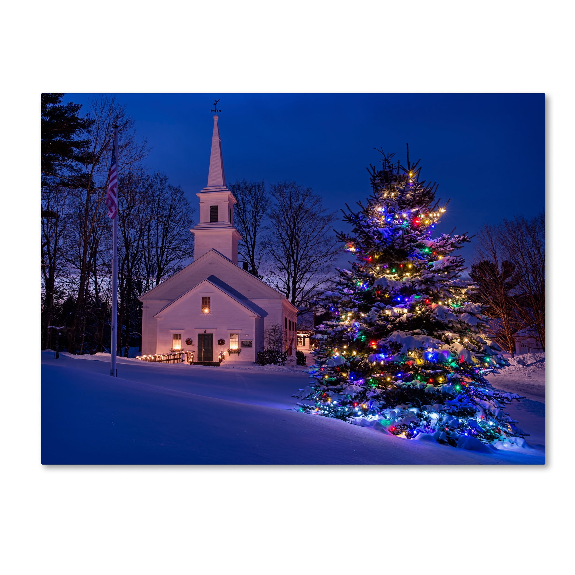 Trademark Fine Art "New England Xmas" Canvas Art by Michael Blanchette Photography
