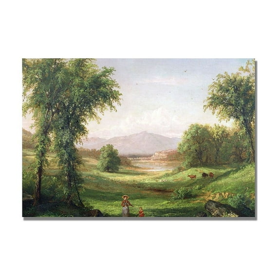 Trademark Fine Art "New Hampshire Landscape" Canvas Wall Art by Samuel Colman