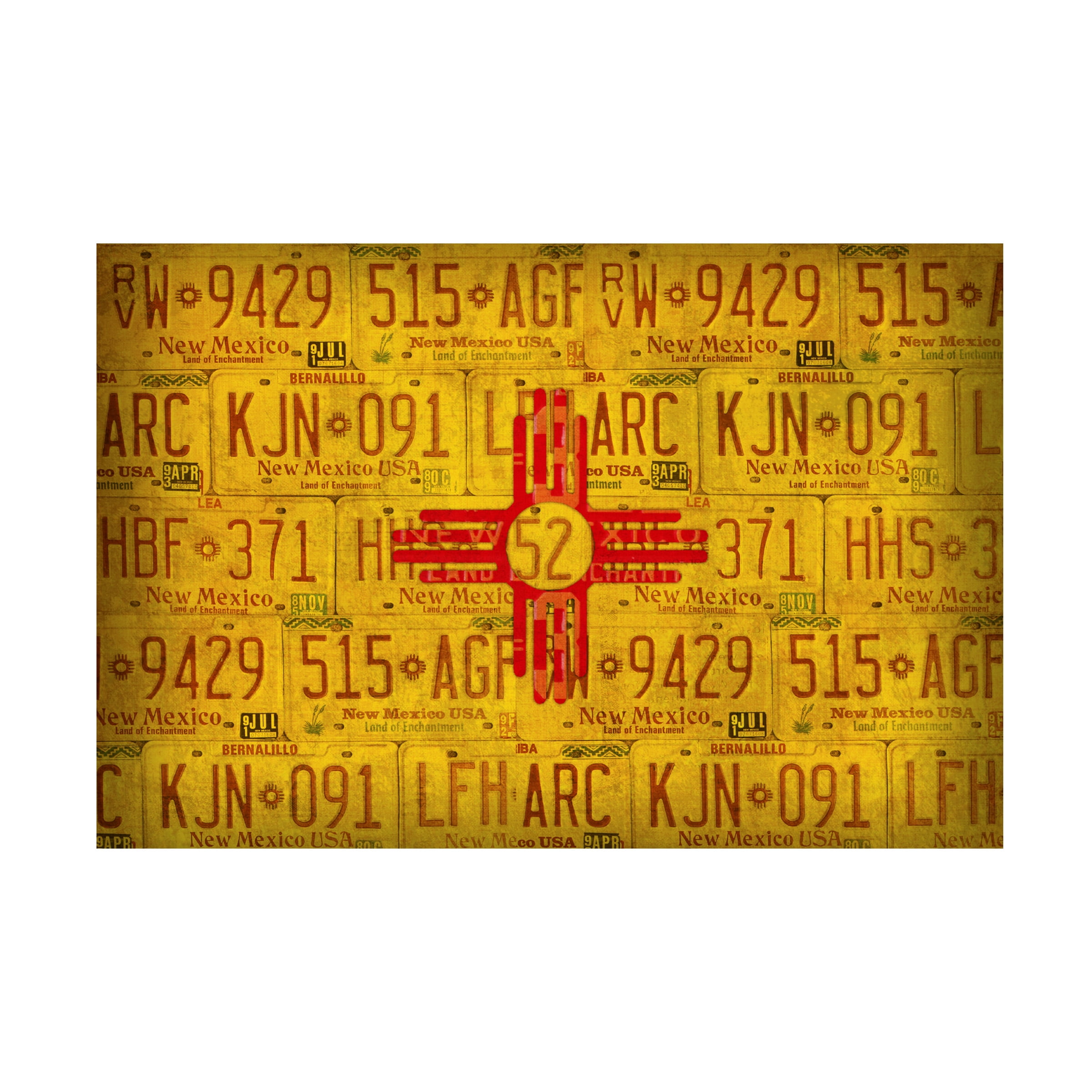 Trademark Fine Art 'New Mexico State Flag' Canvas Art by Design Turnpike