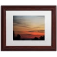 thumbnail image 1 of Trademark Fine Art "New Moon Sunset" Canvas Art by Kurt Shaffer, White Matte, Wood Frame, 1 of 4